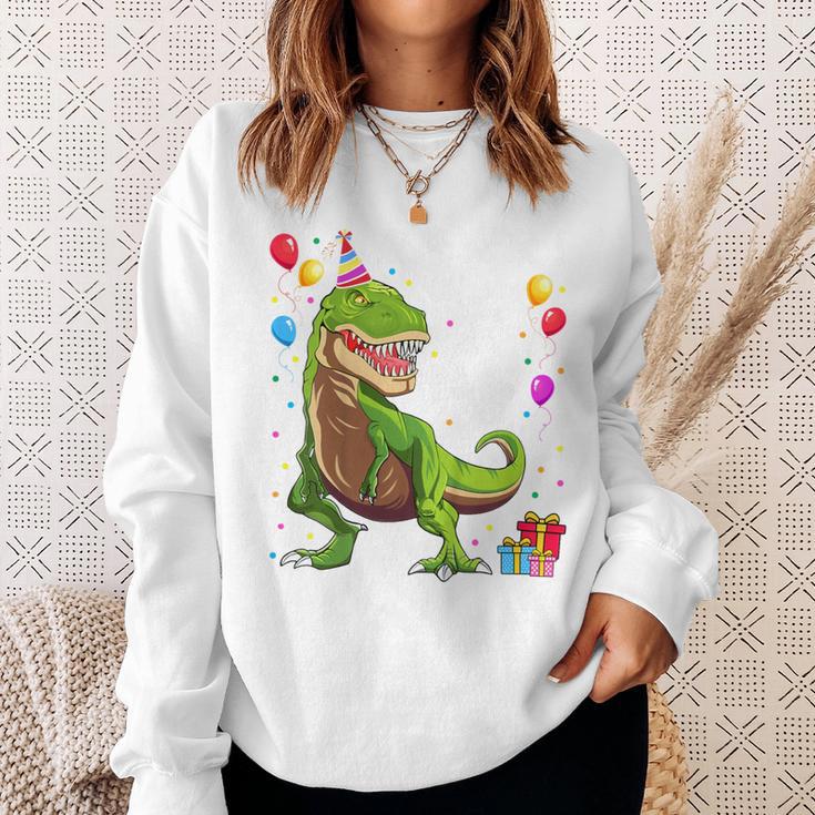 Children's Geburtstags 4 Jahre Junge Dinosaurier Dino Ich Bin 4 Sweatshirt Geschenke für Sie