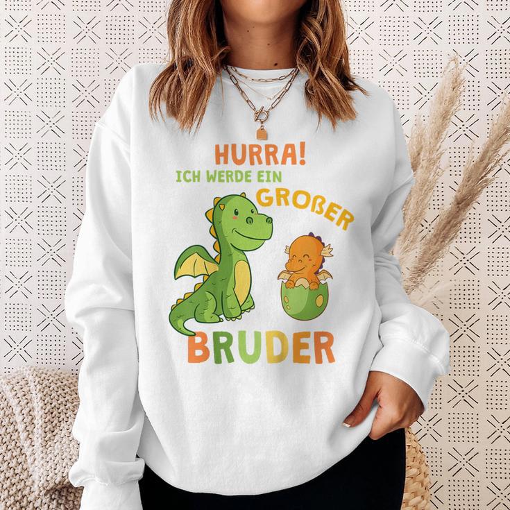 Children's Ich Werde Ein Großer Bruder Dinosaur Dino Bru Sweatshirt Geschenke für Sie