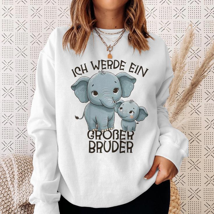 Children's Ich Werde Großer Bruder 2025 Elephant Sweatshirt Geschenke für Sie