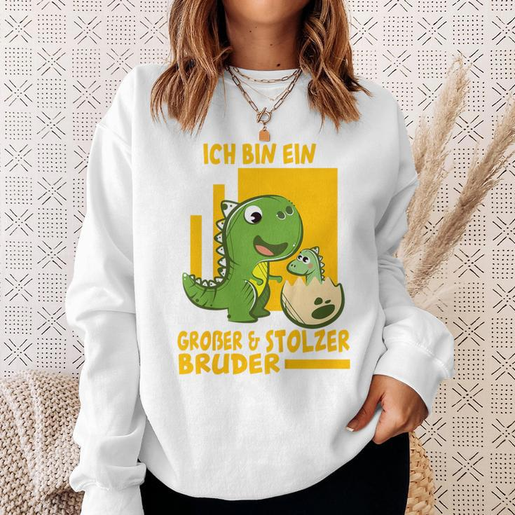 Children's T-Rex Trex Ich Bin Ein Große Und Stolzer Bruder Sweatshirt Geschenke für Sie