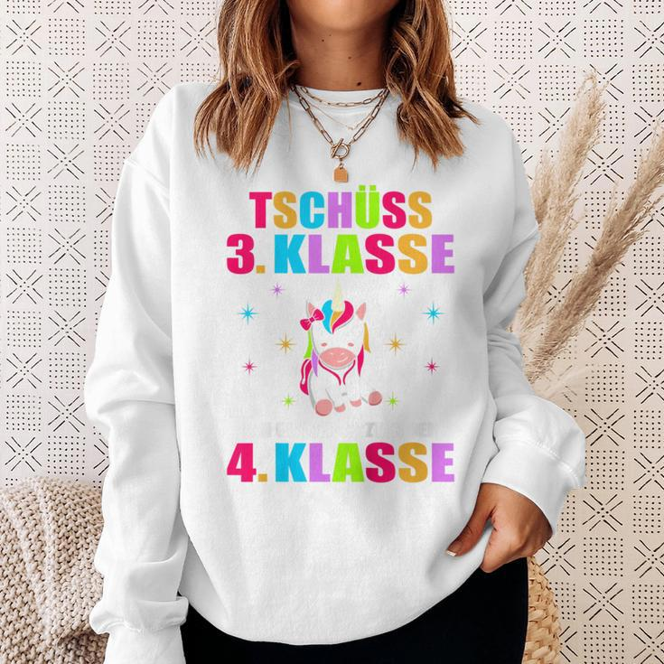 Children's Tschüss 3 Class Ich Glitzer Jetzt In 4 Class First Day At School Sweatshirt Geschenke für Sie