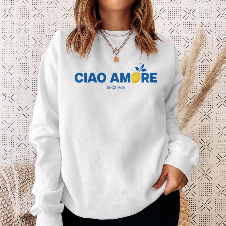 Ciao Amore X Livelife Italia Hello Love Italian Amo Sweatshirt Geschenke für Sie