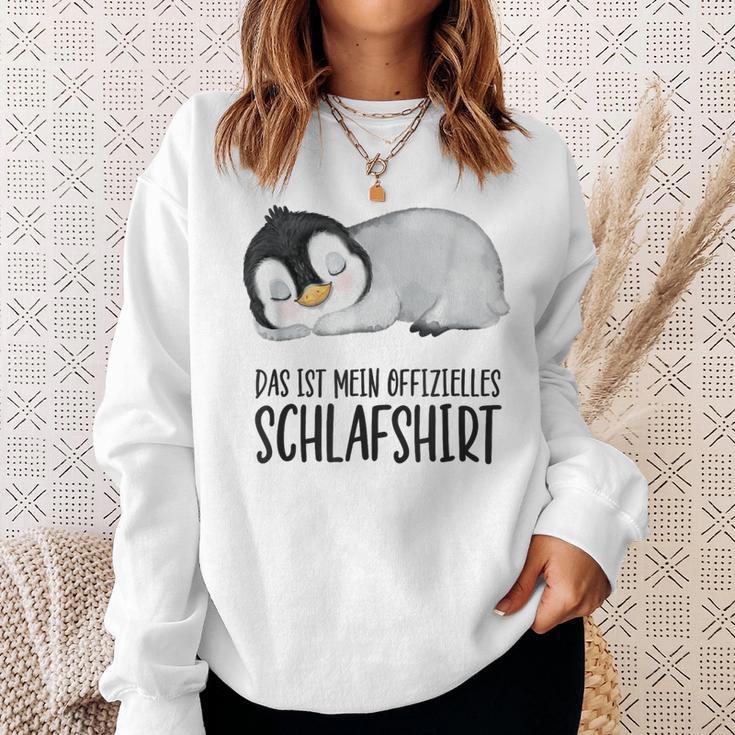 Das Ist Mein Offizielles Schlaf Penguin Gray Sweatshirt Geschenke für Sie