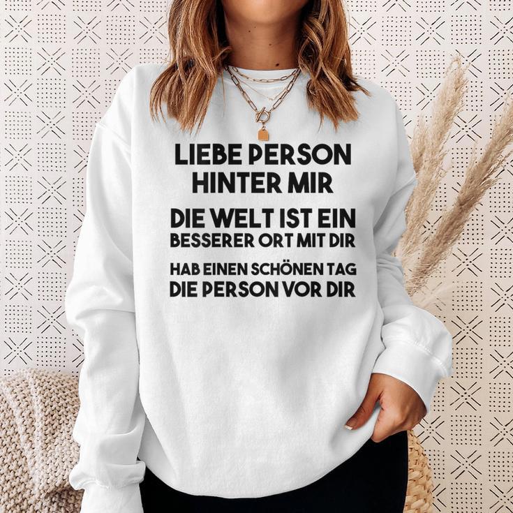 An Die Person Hinter Mir Liebe Person Hinter Mir Sweatshirt Geschenke für Sie