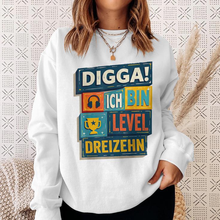 Digga Ich Bin 13 Zwölf Jahre 13Th Birthday Boy Gamer Sweatshirt Geschenke für Sie