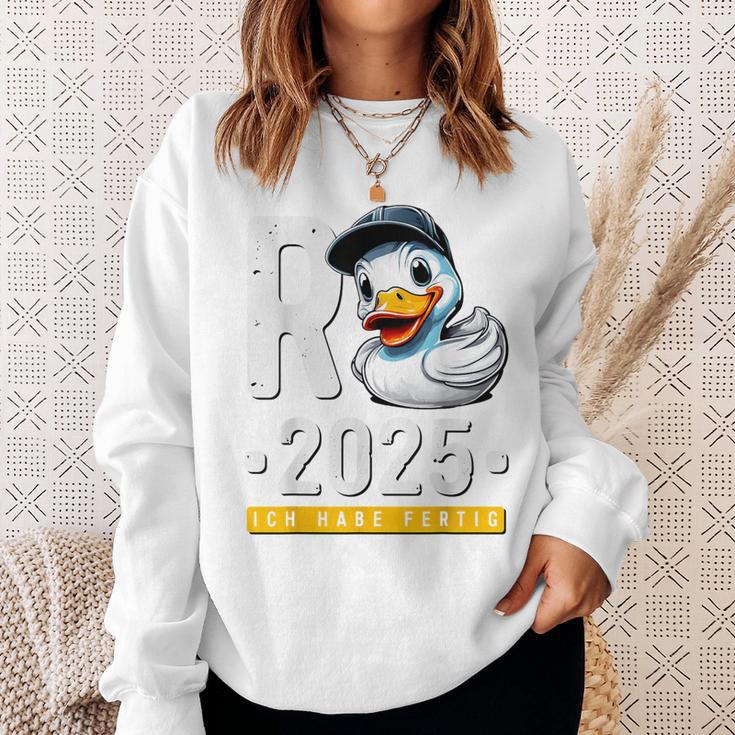 Endlich Rente Ente Ich Habe Fertig Rente 2025 Red Sweatshirt Geschenke für Sie