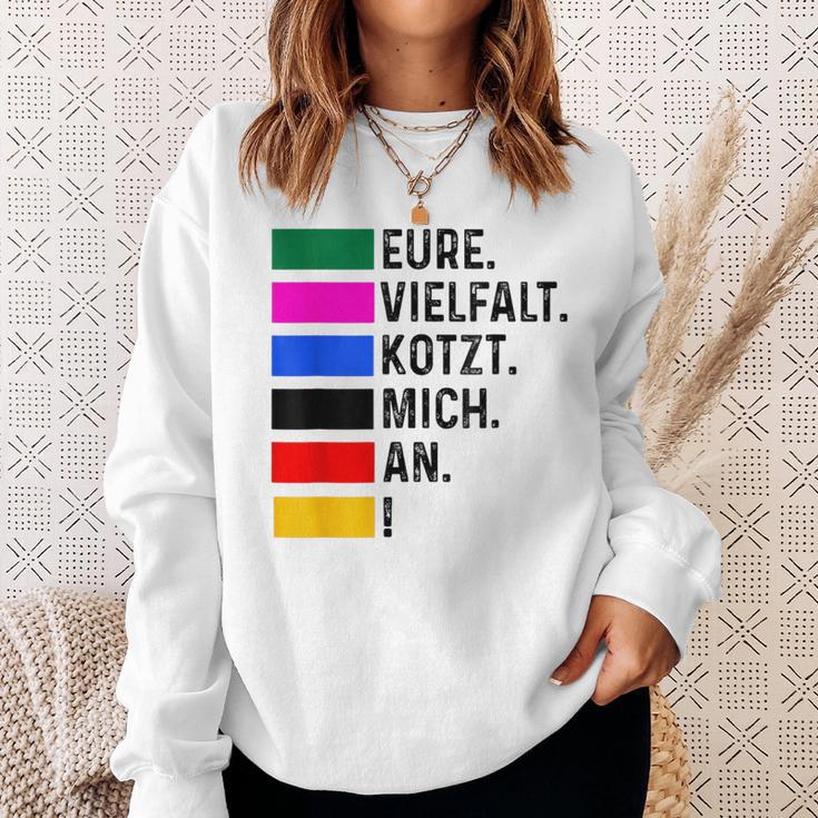 Eureielfalt Kotzt Mich An Gray Sweatshirt Geschenke für Sie