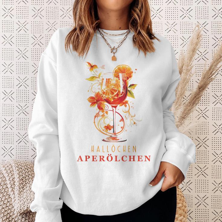 Hallöchen Aperölchen Outfit Summer Party Cocktail Spritz Sweatshirt Geschenke für Sie