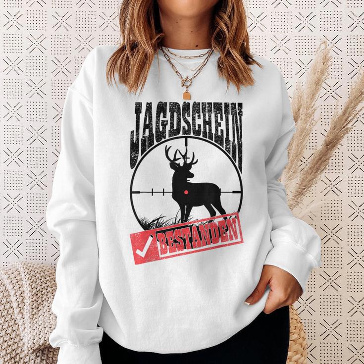 Hunting Schein Bestanden Hunter Deer Hunting Hunter Testing Sweatshirt Geschenke für Sie