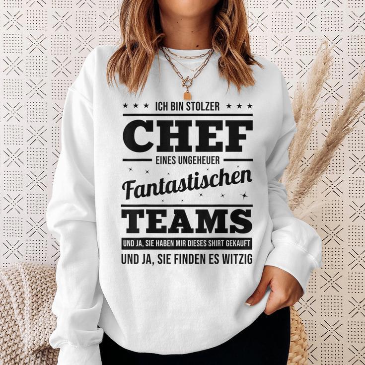 Ich Bin Stolzer Chef Eines Unheuer Fantastische Teams Job Sweatshirt Geschenke für Sie