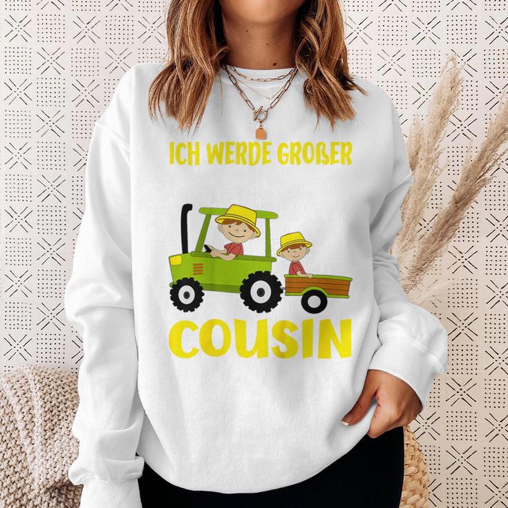 Ich Werde Großer Cousin Bauer Bald Großer Cousin German Sweatshirt Geschenke für Sie