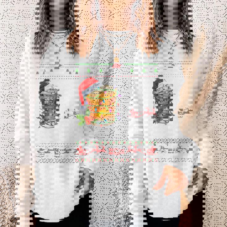 I'm Full Of Holiday Spirit Bourbon Ugly Xmas Sweater Pajamas Sweatshirt Gifts for Her