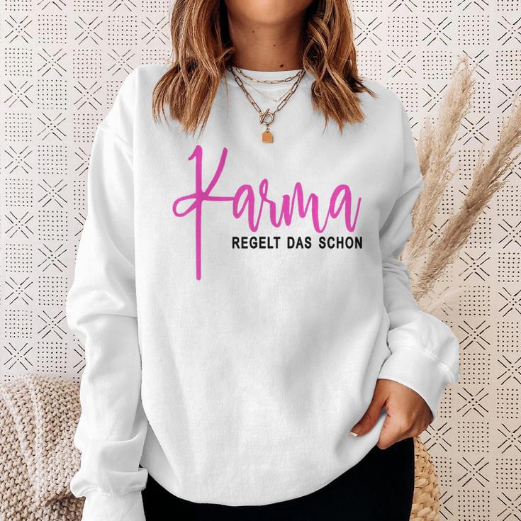 Karma Regelt Das Schon Schicksal Karma Sweatshirt Geschenke für Sie