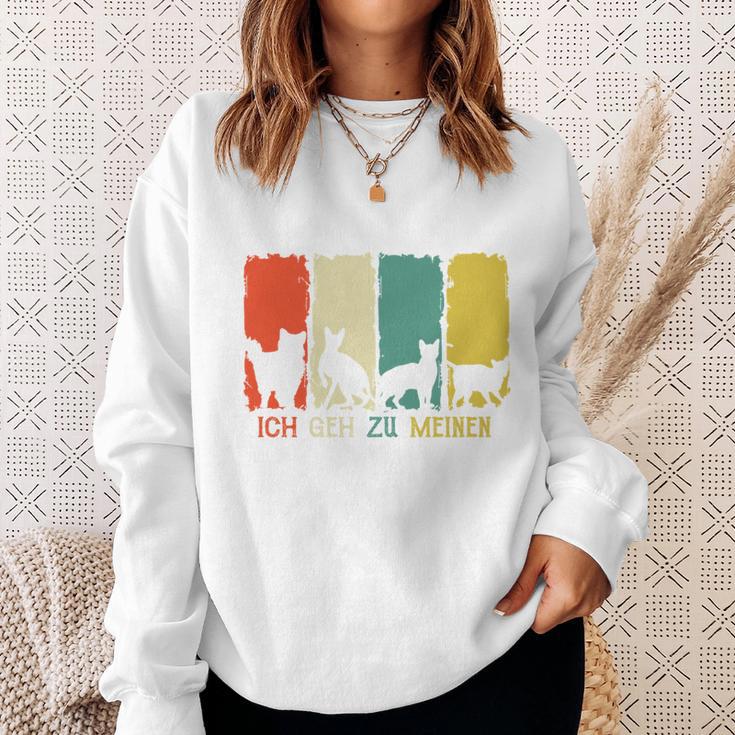 Katzen Mir Reichts Ich Geh Zu Meinen Katzen Humor Spruch Sweatshirt Geschenke für Sie