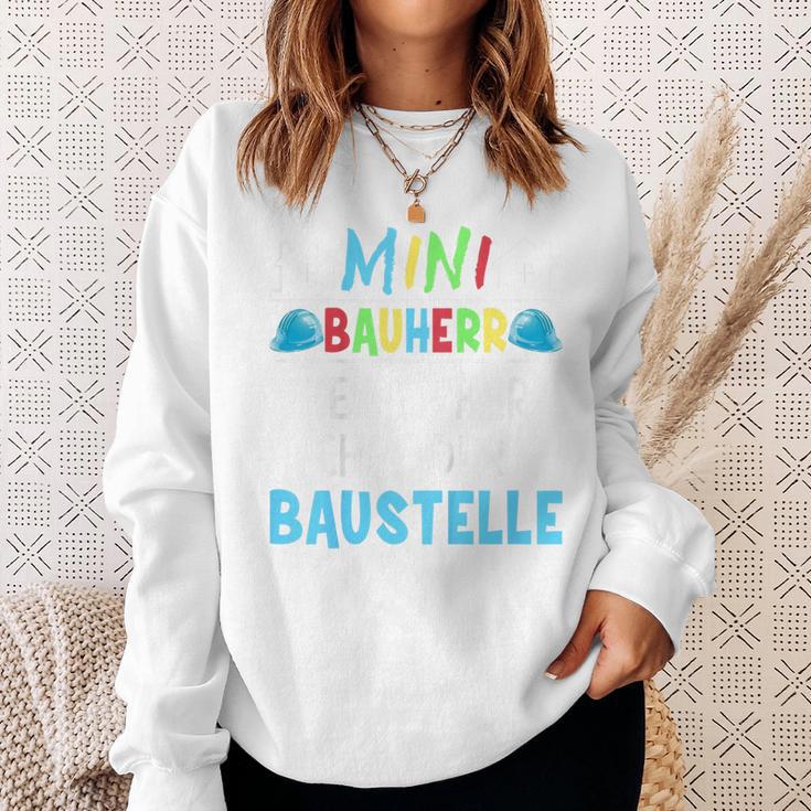 Kinder Alles Gute Zum Richtfest Mini Bauherr 2023 House Building Sweatshirt Geschenke für Sie