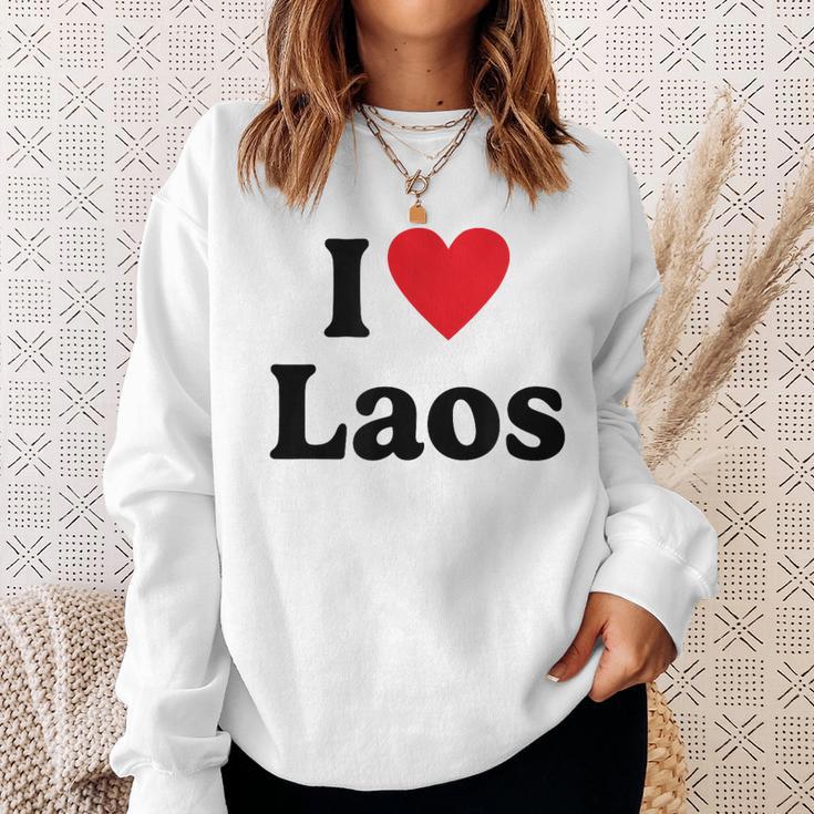 I Love Laos Sweatshirt Geschenke für Sie