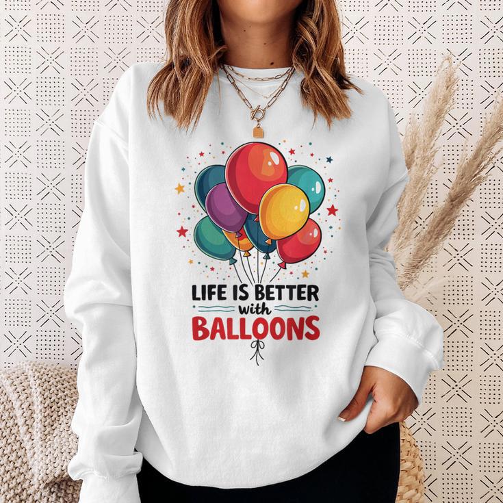 Lustiger Looner Mit Aufschrift „I Love Balloons“ Für Ballonliebhaber Sweatshirt Geschenke für Sie