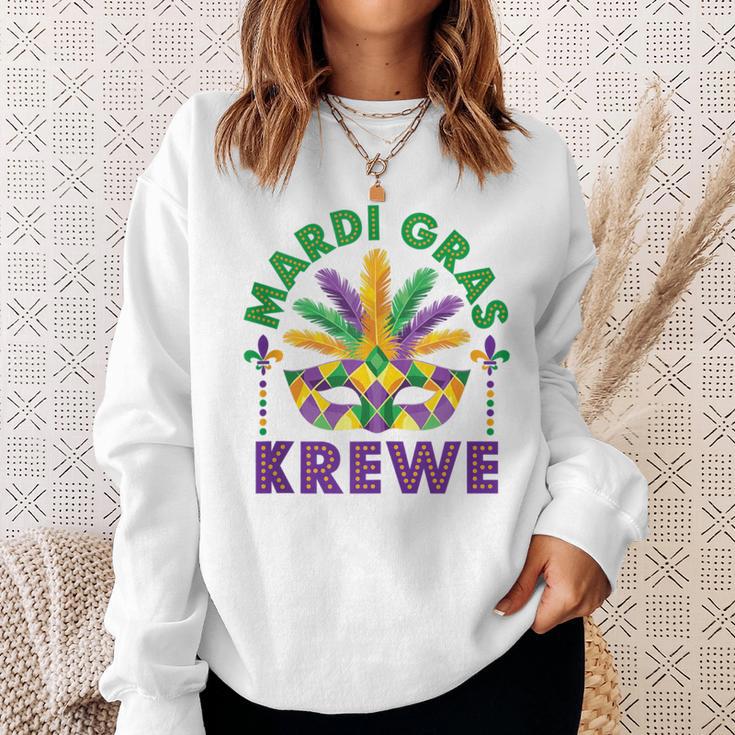 Whereable Art Mardi Gras New Orleans Varsity Sweatshirt