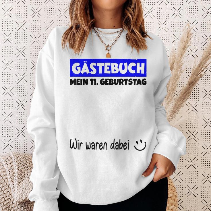 Mein 11St Birthday Wir War Dabei Guestbuch Sweatshirt Geschenke für Sie