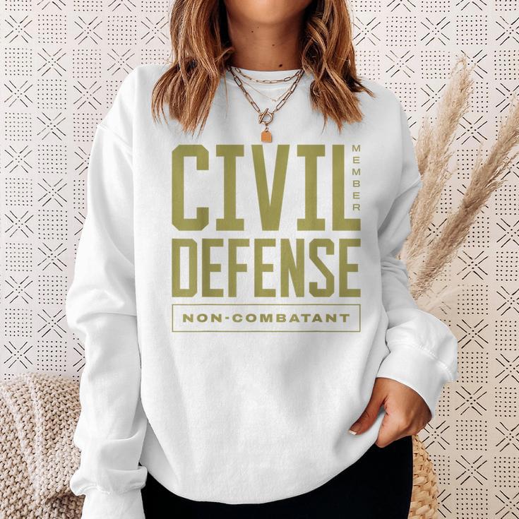 Mitgliedslabel Civil Defense Non Combatant Sweatshirt Geschenke für Sie