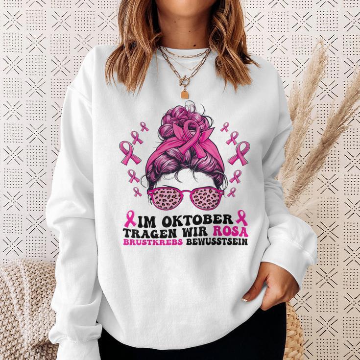 Im October Tragen Wir Rosa Brustkrebs Bewusstsein Sweatshirt Geschenke für Sie