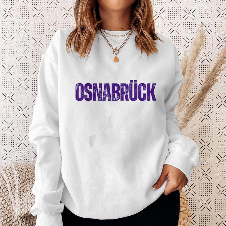 Osnabrück Football Fan Purple Purple Sweatshirt Geschenke für Sie