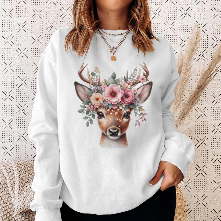 Reh Damen Reh Kostüm Kinder Carnival Reindeer Sweatshirt Geschenke für Sie