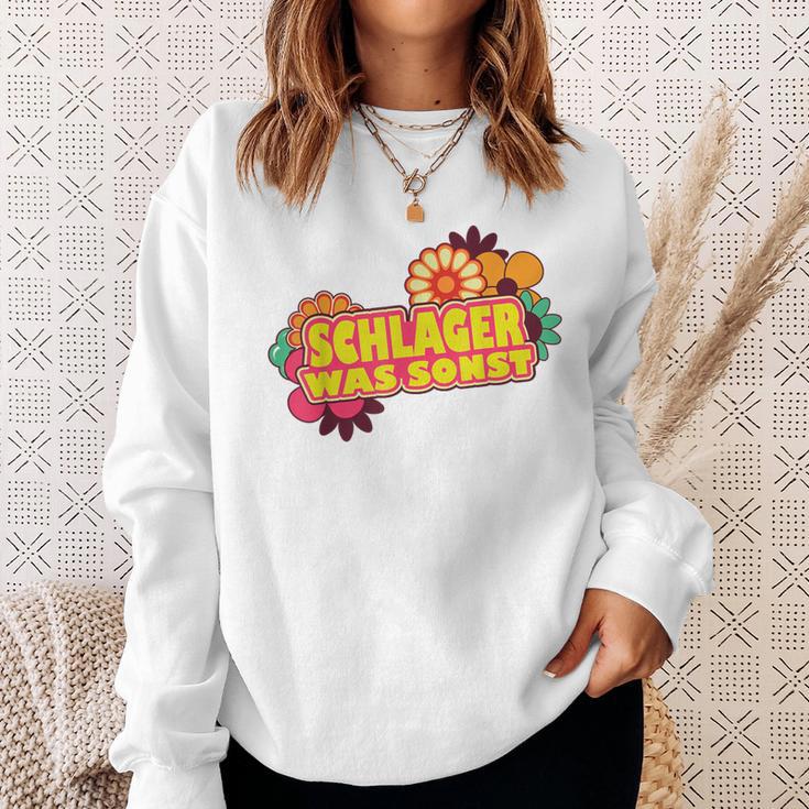 Schlager Was Sonst Schlager Outfit Party Gray S Sweatshirt Geschenke für Sie