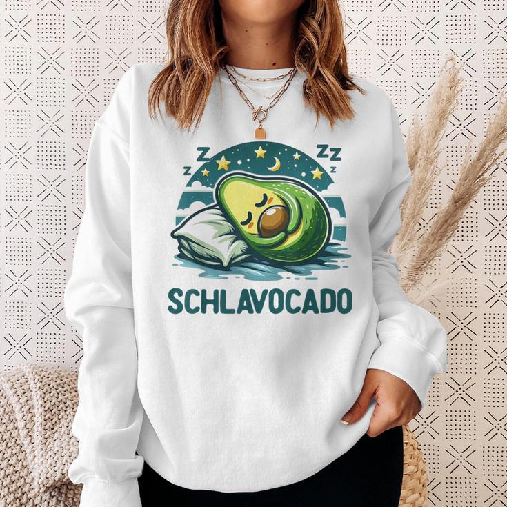 Schlavocado Avocado Pyjama Nachthemd Schlafanzug Sweatshirt Geschenke für Sie