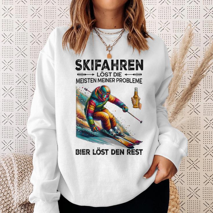 Skifahren Löst Die Meisten Meiner Probleme Bier Löst Sweatshirt Geschenke für Sie