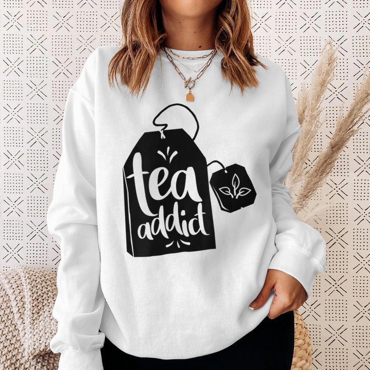 Tea Addict Tea Lovers Crazy Tea Sweatshirt Geschenke für Sie