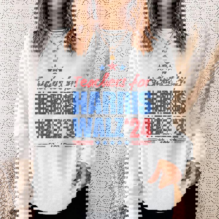 Teachers For Harris Walz 2024 Presidential Election Kamala Sweatshirt Gifts for Her