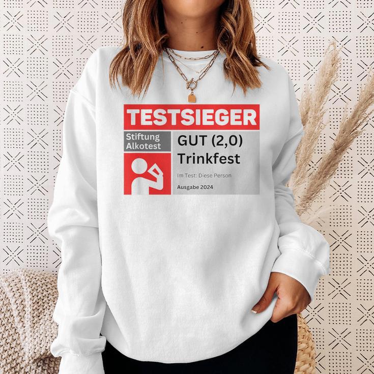 Test Winner Stiftung Alkotest Gut Trinkfest Malle Bumsbar Sweatshirt Geschenke für Sie