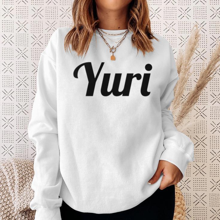 Top That Says The Name Yuri Niedliche Erwachsene Kinder Grafik Sweatshirt Geschenke für Sie