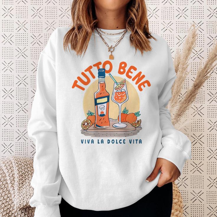 Tutto Bene Xiva La Dolceita Aperoil Spritz Club Back Sweatshirt Geschenke für Sie