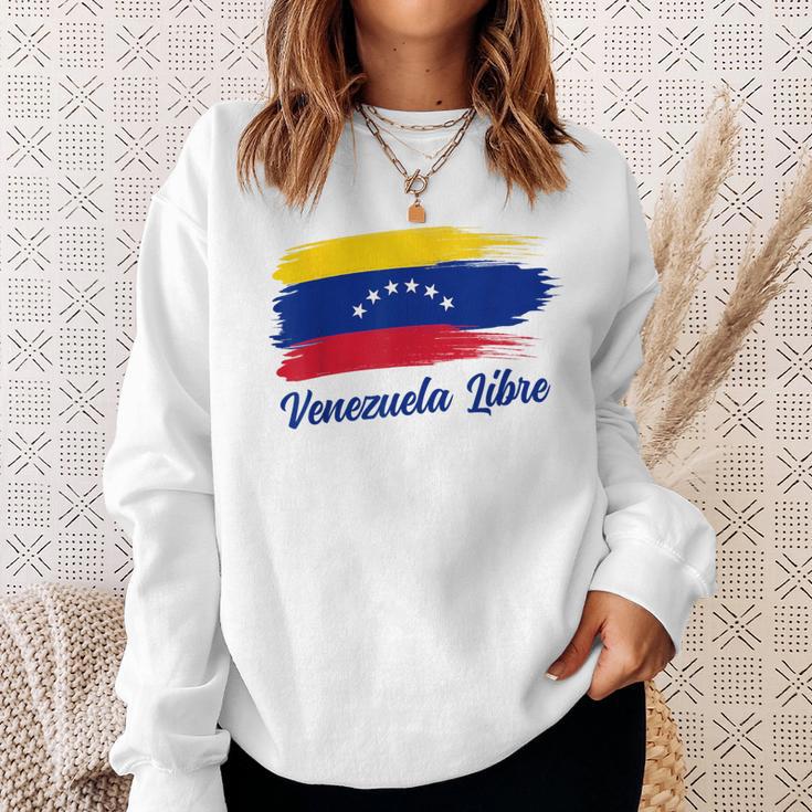 Venezuela Flag Proud Americanenezuelanenezuela Libre Sweatshirt Geschenke für Sie