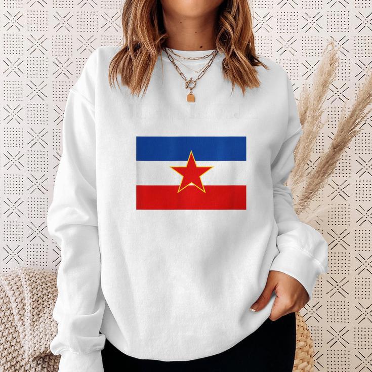 Vintage Eks Yugoslavia Yugoslavia Flag Ex Sweatshirt Geschenke für Sie