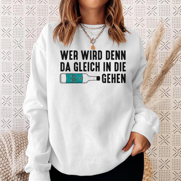 Wer Wird Denn Da Gleich In Die Luft Gehen X Mint Liqueur Mint Sweatshirt Geschenke für Sie