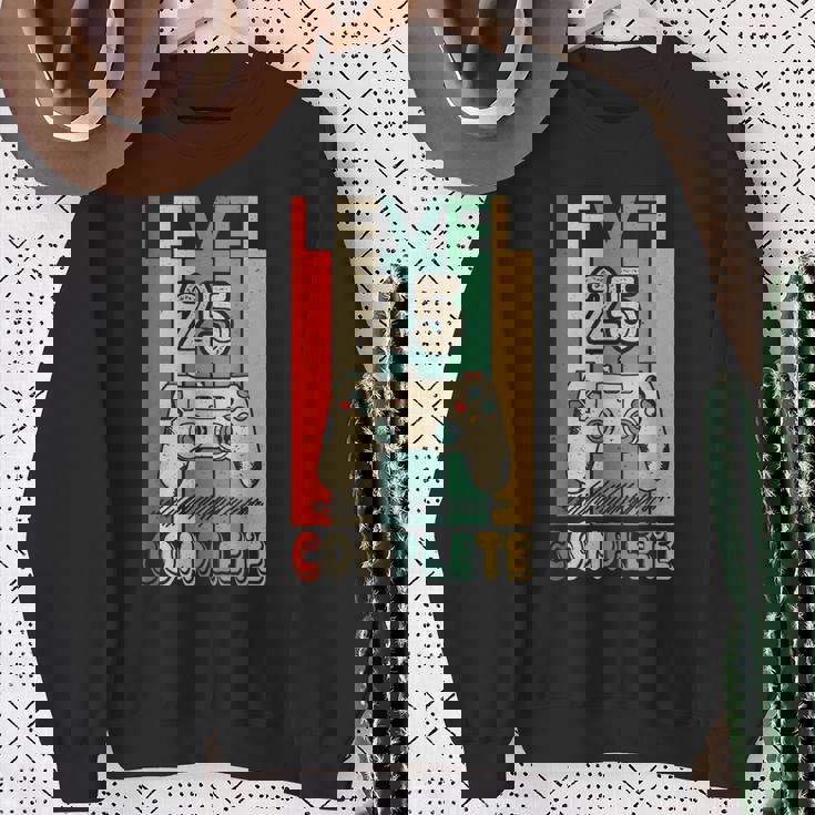 25° Compleanno Regalo Level 25 Complete Gamer Felpa Regalos para ancianas