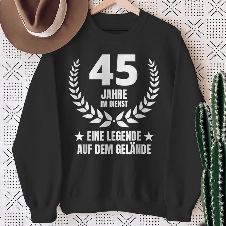 45 Jahre Service Jubiläum 40 Jahre Im Dienst Work Sweatshirt Geschenke für alte Frauen