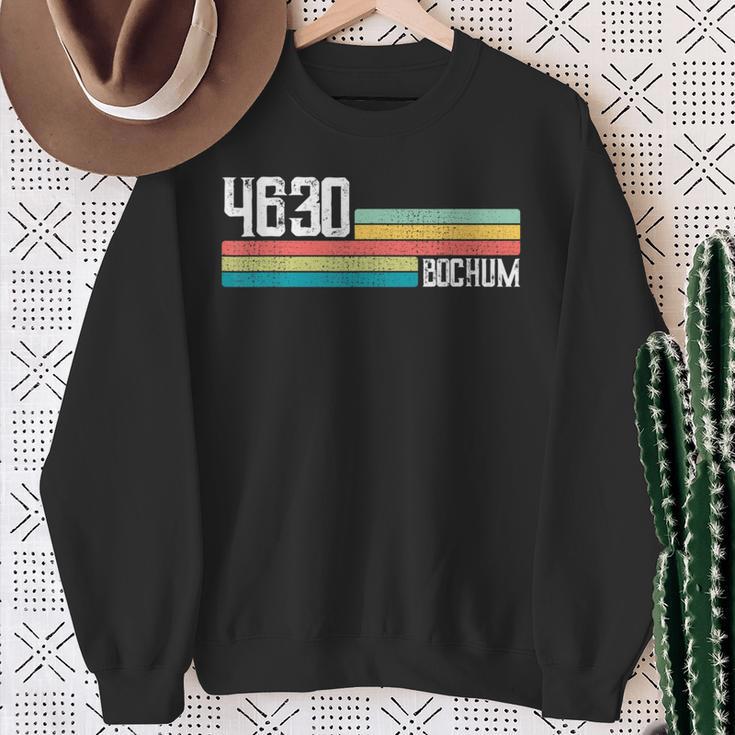 4630 Bochum Retro Old Postcodeintage Sign Sweatshirt Geschenke für alte Frauen