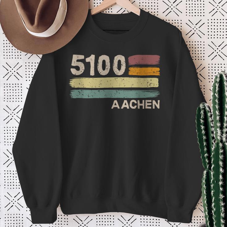 5100 Aachen Retro Postcodes Old Postcodeintage Sweatshirt Geschenke für alte Frauen