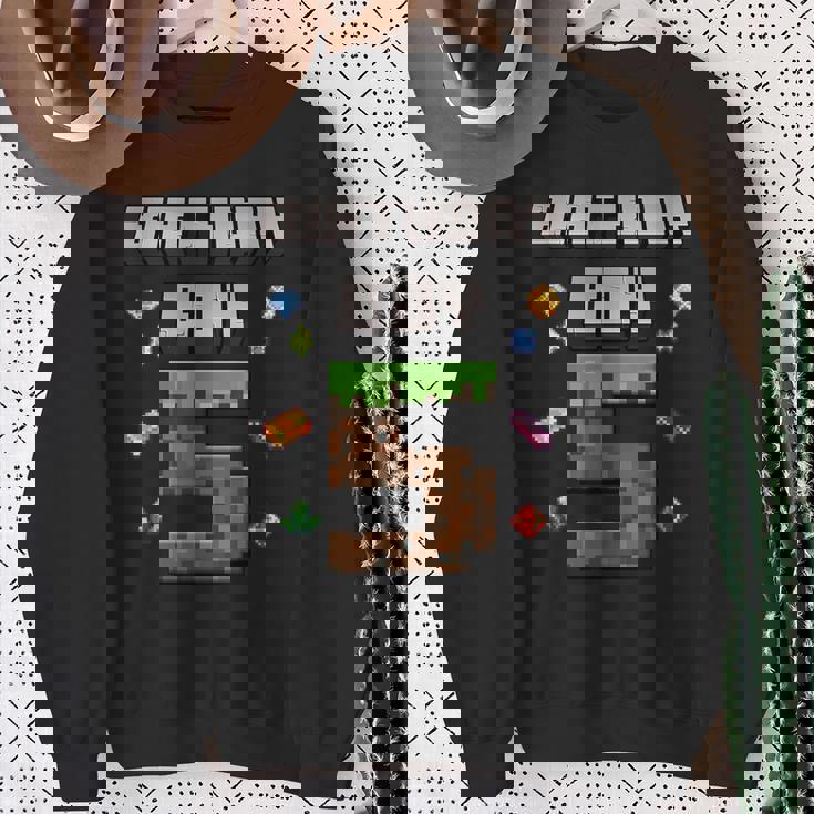 5Th Birthday 5 Years Old Video Gamer Pixel Birthday Boys Sweatshirt Gifts for Old Women