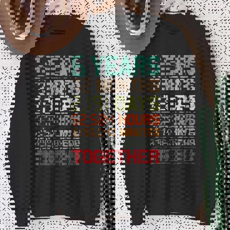 6 Años Juntos Pareja Coincidencia Sexto Aniversario De Bodas Camisa de entrenamiento Regalos para ancianas
