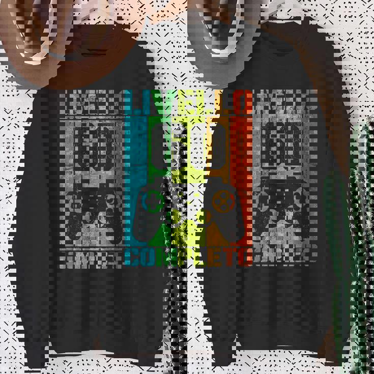 60 Compleanno Uomo Gamer Livello 60 Completo Anni Felpa Regalos para ancianas