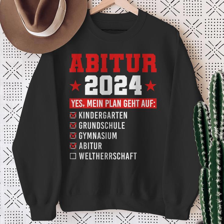 Abitur 2024 Abi 2024 Geschafft Weltherrschaft Abiturienten Sweatshirt Geschenke für alte Frauen