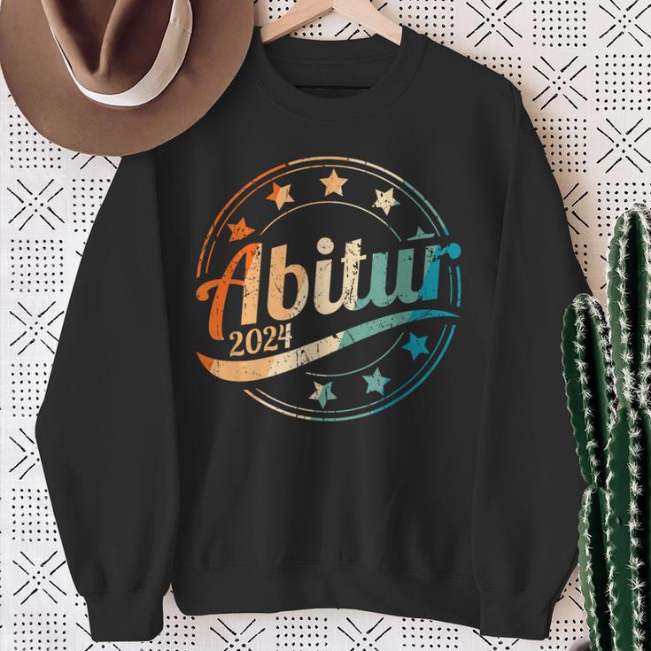 Abitur 2024 Retrointage Prüfung Bestanden Abi 2024 Sweatshirt Geschenke für alte Frauen