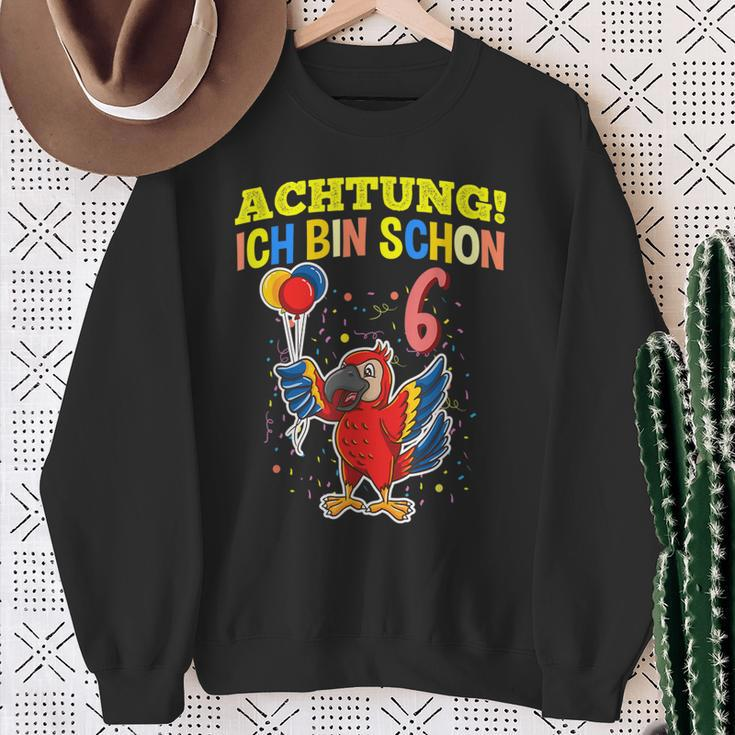 Achtung Ich Bin Schon 6 Animals German Langu Sweatshirt Geschenke für alte Frauen