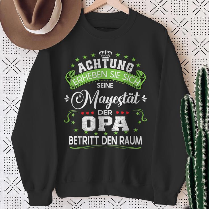 Achtung Seine Majestät Der Grandpaatertagsgeschenk Sweatshirt Geschenke für alte Frauen