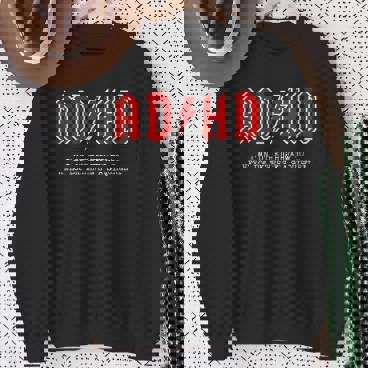 Adhd Highway To Hey Look Uno Scoiattolo Hard Rocker Adhd Felpa Regalos para ancianas